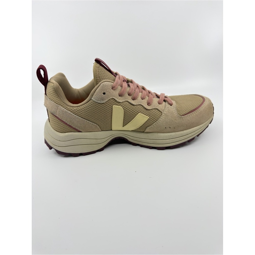Veja Venturi Alveomesh Sneakers Mens 9.5 Tan Burgundy Trail Runners - Picture 4 of 11
